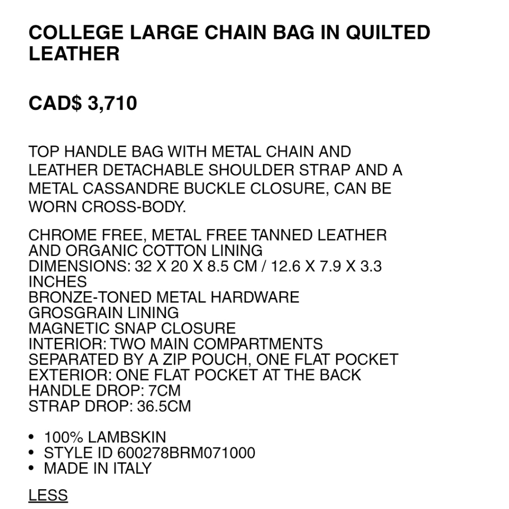 Saint Laurent Large College Bag - Picture 16 of 16